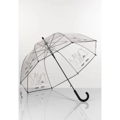 Зонт трость Moomin На ходулях прозрачный